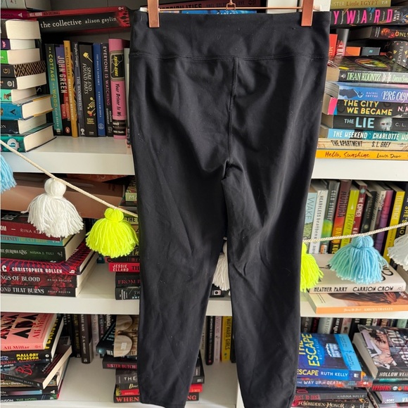 J. Crew Black stretch yoga Active Leggings pants full length workout - Picture 3 of 3